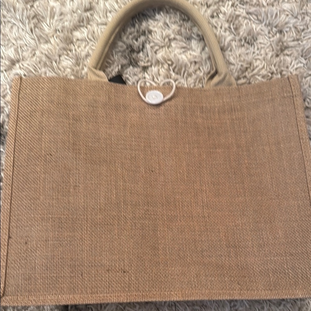Chanel Tan Tote Bag with Pink Logo - Picture 2 of 4